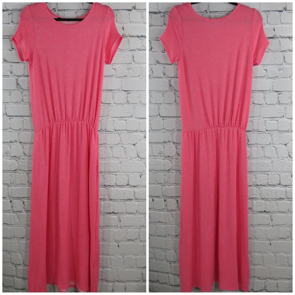 Women's Casual Short Sleeve Maxi Dress w/ Pockets